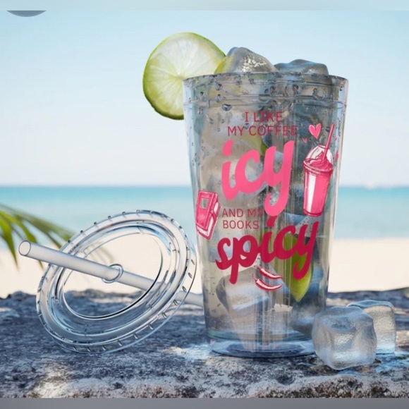 Spicy Book Lover Insulated Tumbler with Straw - Picture 5 of 5